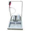 Boot washer with draining basin