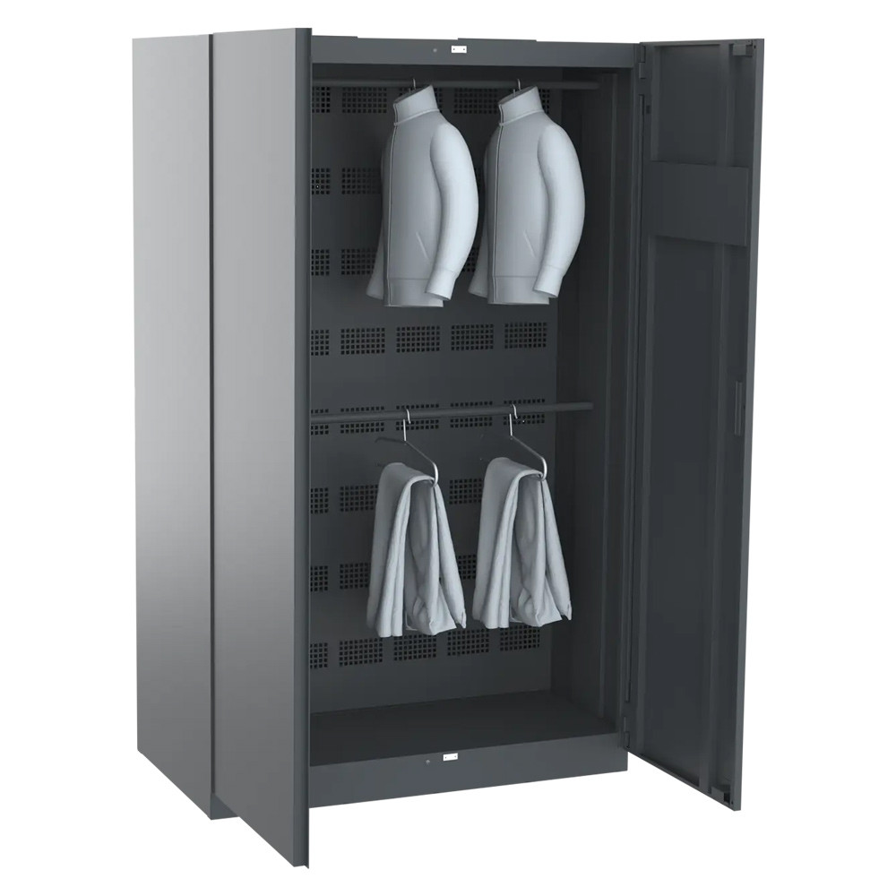 Der Trockenschrank Warmluft 16 Jacken und Hosen ist f�r professionelle Bereiche ausgelegt, in denen Bekleidung planbar und zuverl�ssig getrocknet werden muss, etwa in Hotels, Ferienwohnungen, Sportbetrieben, Feuerwehren, Bauindustrie oder kommunalen Einrichtungen.