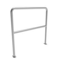 Edelstahl-Gel�nder mit Kniegurt