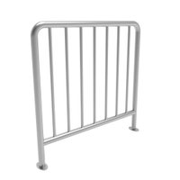 Edelstahl-Gel�nder mit Senkrecht-Streben