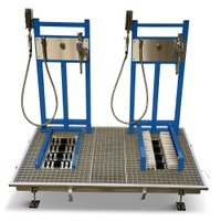 Waschanlage f�r Arbeitsschuhe und Stiefel Einbauversion