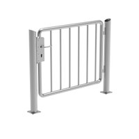 Porte en acier inox avec entretoises verticales